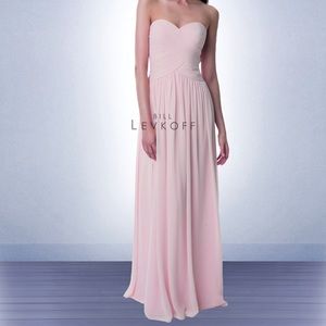 petal pink chiffon bridesmaid dresses